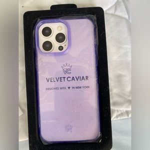 Velvet Caviar Iphone 14 Pro Max Purple Glitter Phone Case